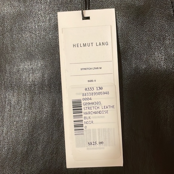 Helmet Lang stretch leather skirt. Size 0. Brand new. - Picture 2 of 3